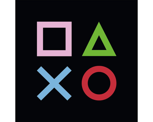 Symboles PlayStation: carré, triangle, croix, cercle
