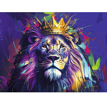 Glasbild Lion King I 80x60 cm