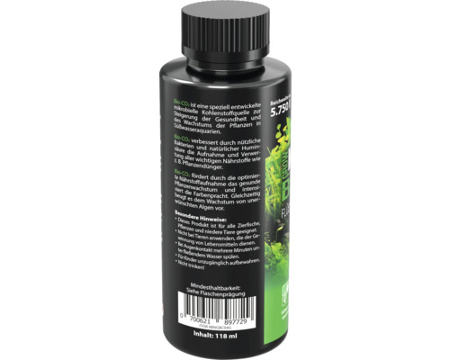 Bouteille d''engrais liquide Bio CO2 pour aquariums d''eau douce, contenu de 118 ml