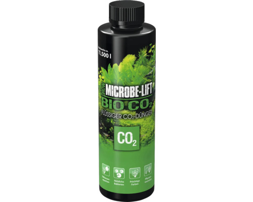 Engrais pour plantes d'aquarium MICROBE-LIFT Bio-CO2 engrais CO₂ liquide 236 ml engrais au carbone avec des bactéries utiles Microbe-Lift Bio CO2 engrais liquide pour environ 11500 litres
