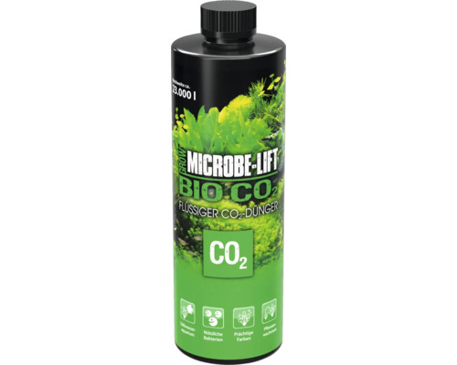 Engrais pour plantes d'aquarium MICROBE-LIFT Bio-CO2 engrais CO₂ liquide 473 ml engrais au carbone avec des bactéries utiles Microbe Lift Bio CO2 engrais CO2 liquide dans une bouteille