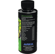 Bouteille d''engrais liquide pour plantes d''aquarium avec instructions de dosage et liste des ingrédients