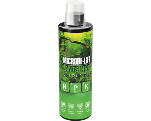 Engrais pour plantes d'aquarium MICROBE-LIFT Plants NPK engrais complet 473 ml au nitrate, phosphate et potassium Microbe Lift Plants NPK Engrais liquide pour aquarium d''eau douce