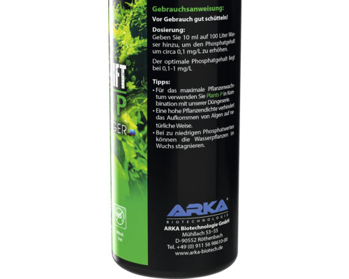 Engrais ARKA Plants P pour augmenter la teneur en phosphate dans l''aquarium