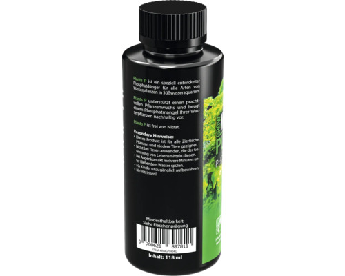 Bouteille d''engrais phosphaté pour plantes aquatiques en aquarium d''eau douce, contenu 118 ml