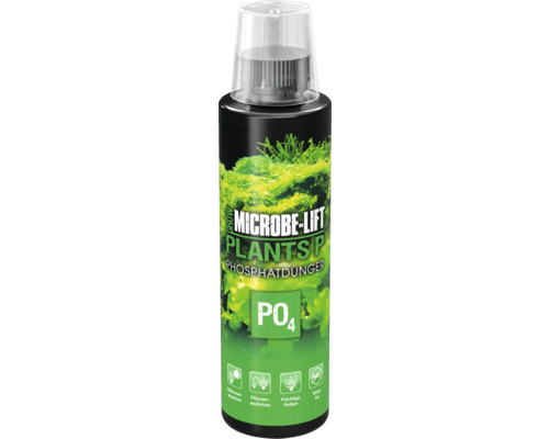 Engrais pour plantes d'aquarium MICROBE-LIFT Plants P engrais au phosphate PO4 sans nitrate 236 ml Microbe Lift Plants P engrais phosphaté pour aquariums d''eau douce