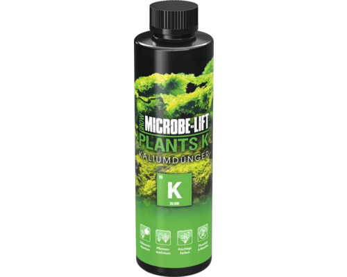 Engrais pour plantes d'aquarium MICROBE-LIFT Plants K engrais au potassium sans nitrate et sans phoshate 236 ml Microbe Lift Plants K Engrais potassique pour aquariums d''eau douce