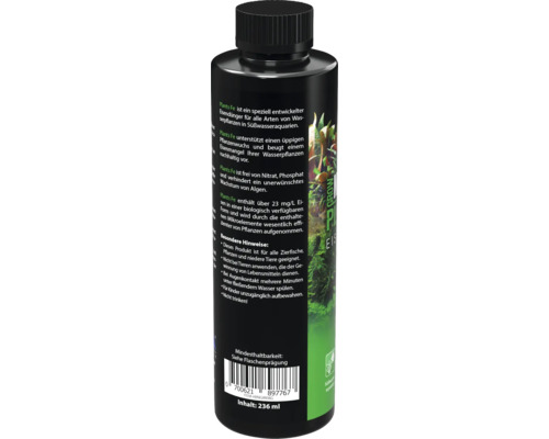 Eisenvolldünger für Wasserpflanzen in einer 236 Milliliter Flasche