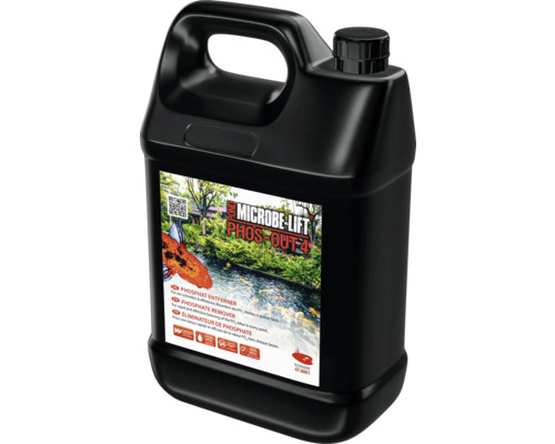 Microbe Lift Phos Out 4 Teich Phosphatentferner in schwarzem Kanister