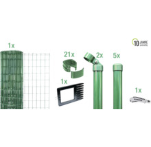 Panneau à composer dans le béton ALBERTS Fix-Clip Pro kit complet 10 m x 122 cm vert