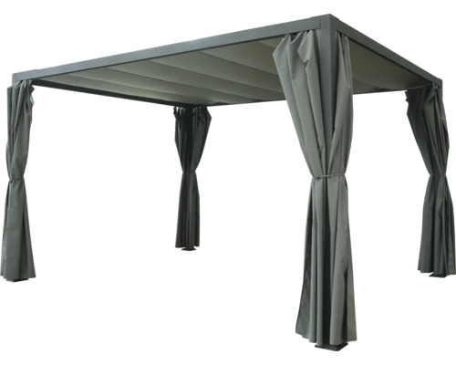 Pavillon mit Vorhängen für den Garten