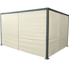 Tente de jardin avec paroi latérale fermée pour plus d''intimité