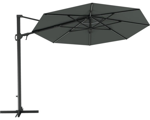 Freiarm-Sonnenschirm mit Fusskreuz für den Aussenbereich