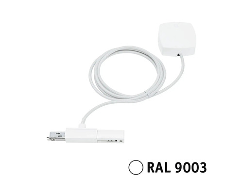Weißer Beleuchtungsadapter mit Sensor und Kabel