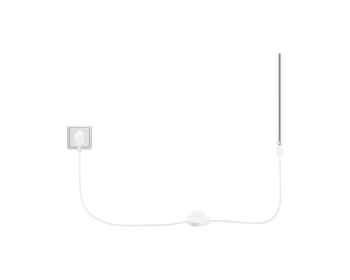 Stehlampe mit Fußschalter, Stecker und LED-Leuchte