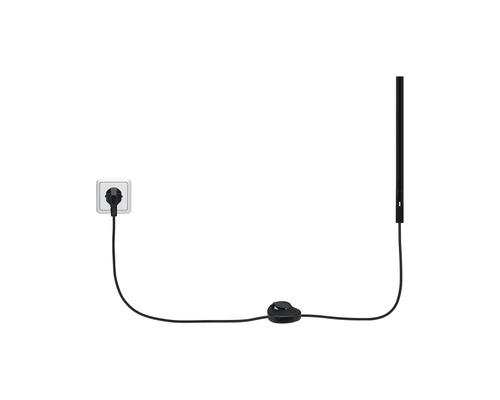 Stehlampe mit Stecker, Kabel und Fußschalter