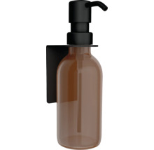 Distributeur de savon en verre avec support mural