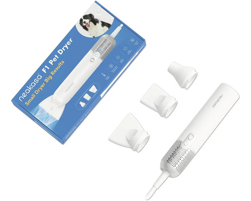 Sèche-poils Neakasa F1 Pet Dryer pour chiens, vitesse et niveau de chauffe réglables, 3 embouts, très silencieux, Grooming Sèche-cheveux pour animaux Neakasa F1 avec emballage et accessoires
