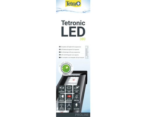 Éclairage d'aquarium Tetra Tetronic LED ProLine 380 120 mm 13 W Tetra Tetronic LED 380 kit complet LED pour aquariums