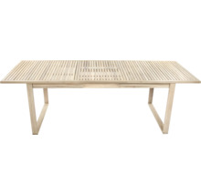 Holztisch mit Lattenrost