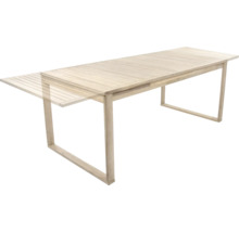 Ausziehbarer Gartentisch aus Holz