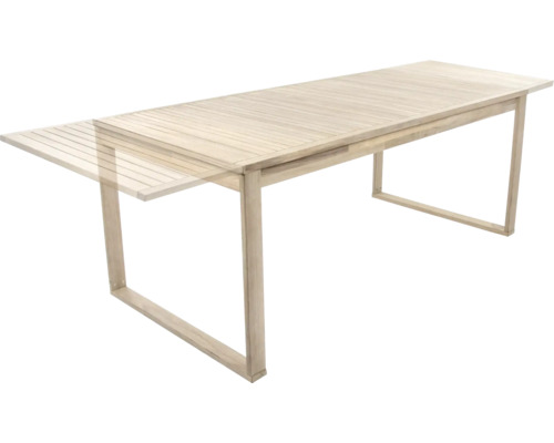 Ausziehbarer Gartentisch aus Holz