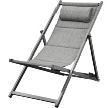 Chaise de jardin avec coussin de tête
