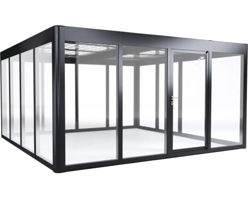 Pavillon vitré avec porte