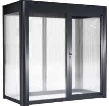 Abribus en aluminium et plastique