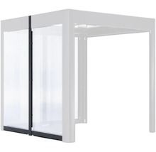 Pavillon avec éléments de paroi latérale en plastique