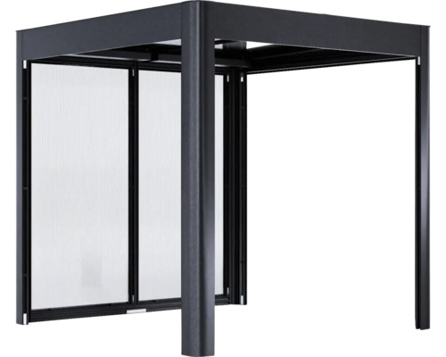 Quadratischer Pavillon mit Seitenwänden