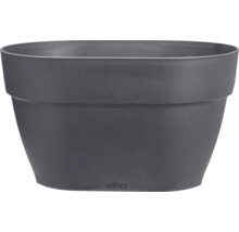 Grauer Pflanztopf aus Kunststoff