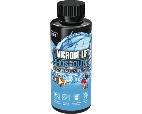 Phosphat-Entferner ARKA Microbe-Lift Phosphate Remover 118 ml Microbe Lift Phos Out 4 Phosphatentferner für Meer- und Süßwasser
