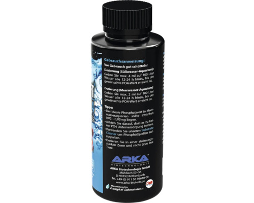 Bouteille ARKA PO4 Minus pour l''élimination des phosphates dans l''aquarium