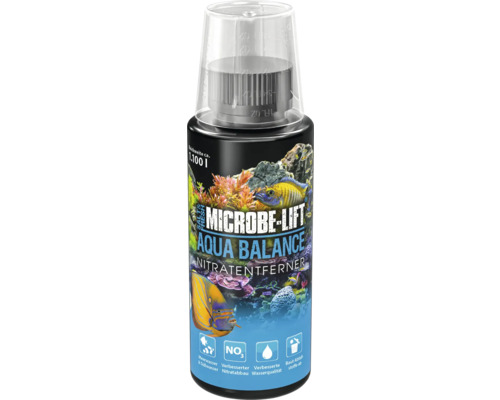 Anti-nitrates ARKA Microbe-Lift Aquarium Balancer 118 ml Microbe Lift Aqua Balance Elimine les nitrates pour une portée d''environ 1100 litres