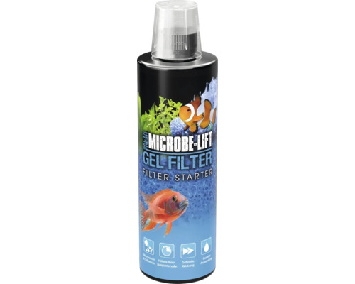 Démarreur de filtration biologique ARKA gel filtre 473 ml Microbe Lift Gel Filter Starter pour aquarium d''eau douce et d''eau de mer