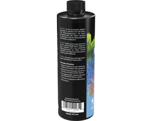 Bouteille de filtre à gel pour aquariums marins et d''eau douce, contenu 473 ml