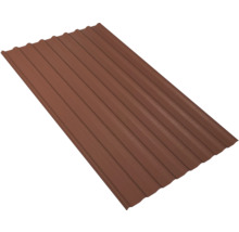 PRECIT Trapezplatte für Dach W20LR Kupferbraun RAL 8004 80mµ Shimoco Beschichtung Fix-Breite 1135 mm x Stärke 0,5 mm (Meterware ab 150 bis max. 900 cm)