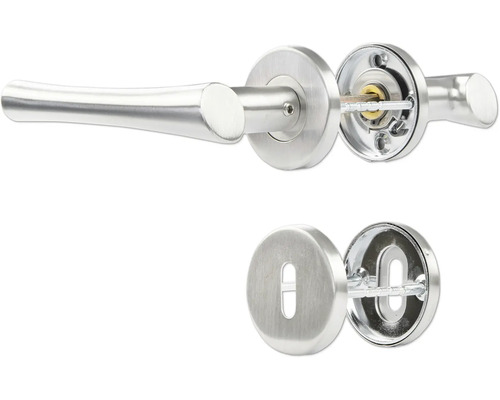 Garniture de poignée de porte en acier inoxydable avec rosaces