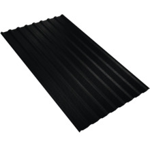 PRECIT Trapezplatte für Dach mit Antikondensationsvlies W20LV Tiefschwarz RAL 9005 80mµ Shimoco Beschichtung Fix-Breite 1135 mm x Stärke 0,5 mm (Meterware ab 150 bis max. 900 cm)
