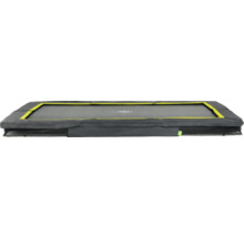 Trampoline de jardin rectangulaire avec protection de sécurité