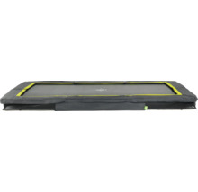 Trampoline de jardin rectangulaire avec bord de protection
