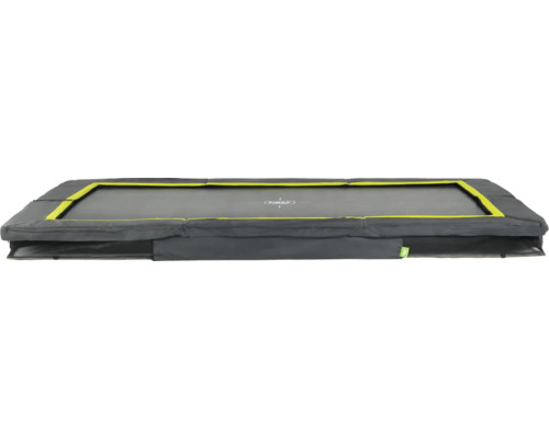 Trampoline de jardin rectangulaire avec bord de protection