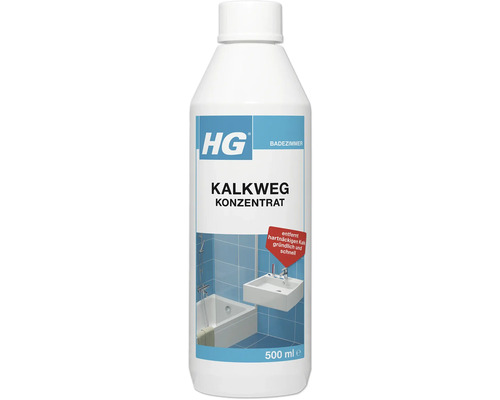 HG Nettoyant salle de bains anticalcaire concentré dans un flacon de 500 ml
