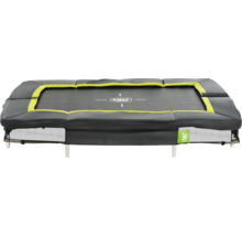 Trampoline de jardin rectangulaire avec filet de sécurité