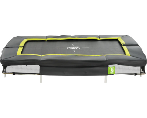 Trampoline de jardin rectangulaire avec filet de sécurité