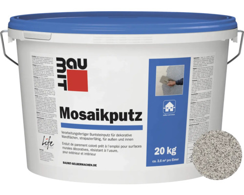 Baumit Mosaikputz M329 hellgrau-weiß 20 kg