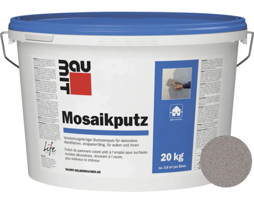 Enduit mosaïque M330 BAUMIT gris 20 kg