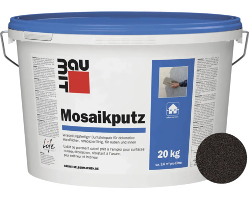 Enduit mosaïque M331 BAUMIT anthracite 20 kg