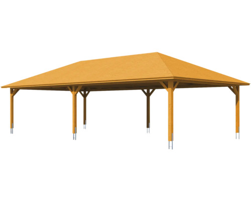 Holzpavillon mit Dach